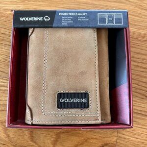 NWT Wolverine Rugged Trifold Wallet